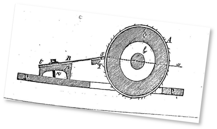 Détail d'une boîte à musique dans le Journal suisse d'horlogerie - Catalogue officiel illustré et explicatif de l'Exposition internationale de machines et d'outils employés dans l'horlogerie, la bijouterie, la fabrication des boîtes à musique et les branches qui se rattachent à ces industries, sous le patronage de la Classe d'industrie de la Société des arts. Genève, mai-juillet 1880